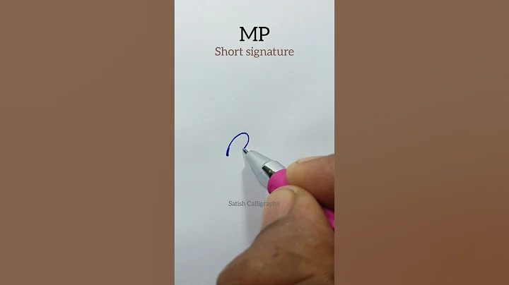 MP Short Signature #signature #shorts #satishcalligraphy