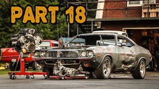 ABANDONED Dodge Challenger Rescued After 35 Years Part 18: Hemi and 4 Speed Transmission!
