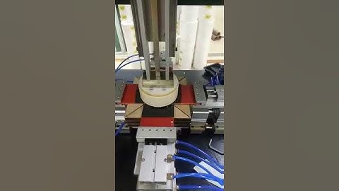 Semi auto round rigid box fold in bubble removing machine