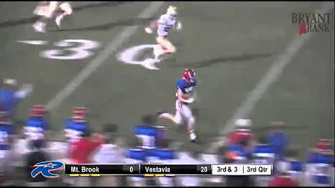 #32 RB Stuart Jacobs of Vestavia Hills w/ 87yd TD ...