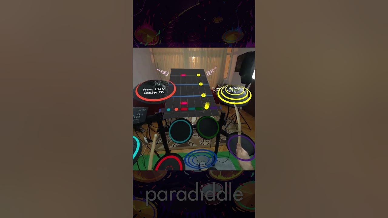 'Down With The Sickness'  CRAZY Mixed Reality Drumming with QUEST 3