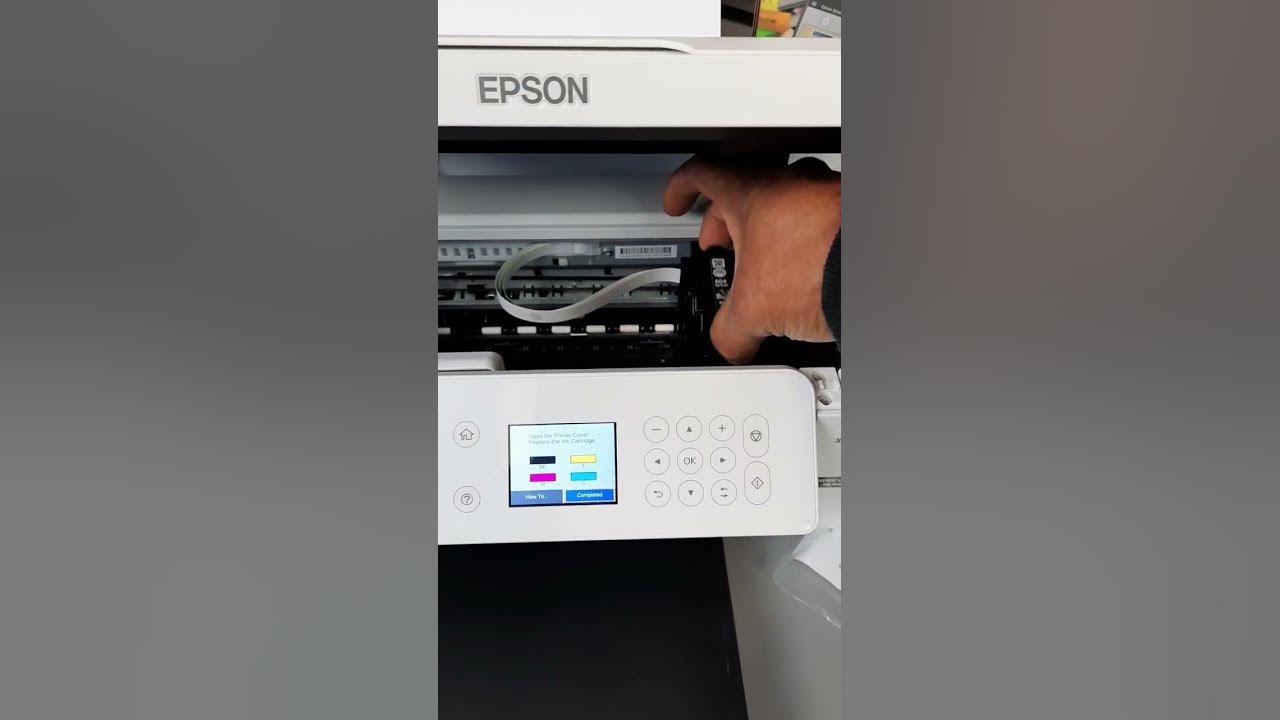 How to Replace Epson XP 4205 ink shorts printer YouTube