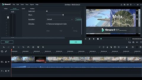 how to remove background noise in your video using wondershare filmora