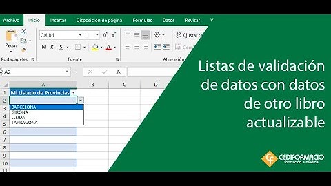 Lista con Validación de datos actualizable desde otro libro de Excel