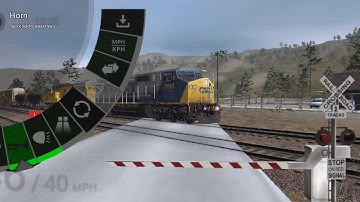 CSX 7901 Leads UP Manifest/Intermodal with Mid DPU (Trainz Simulator 3)