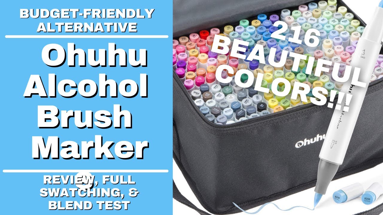 OHUHU Skin Tones Alcohol Markers 36 Set Best Combos - Coloring