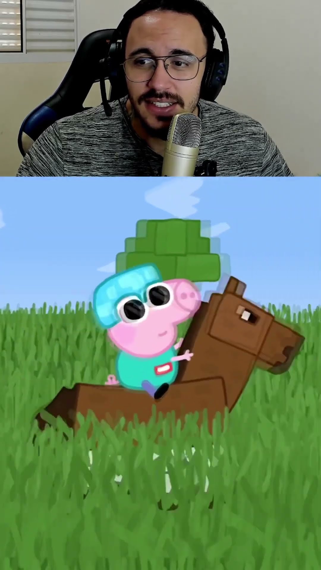 GEORGE EM MINECRAFT - TENTE NÃO RIR