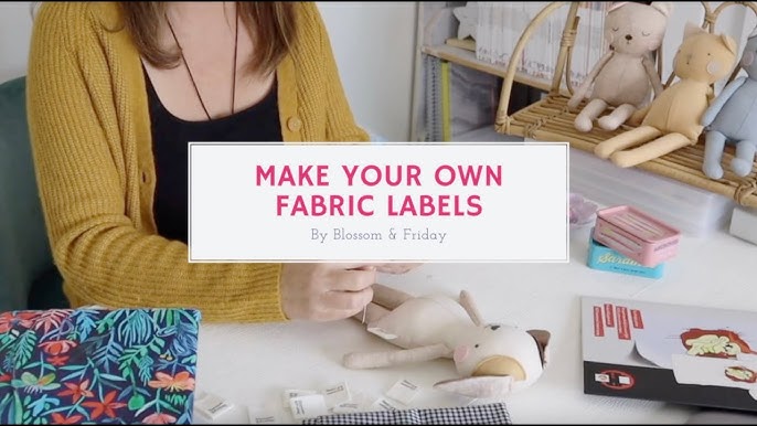 How to Make Fabric Labels Video Tutorial - Easy Sewing For Beginners