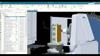 Doosan DN NHP5000 Facing Operation NX CAM G CODE SIMULATION ISV