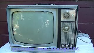 1973 Zenith 14dc15 Diagnosis Vintage Tube Color TV Desktable