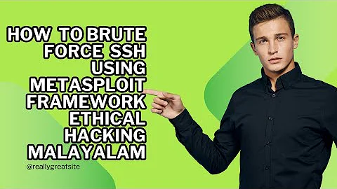 How To Brute Force SSH Using Metasploit Framework Ethical Hacking Tutorial Malayalam