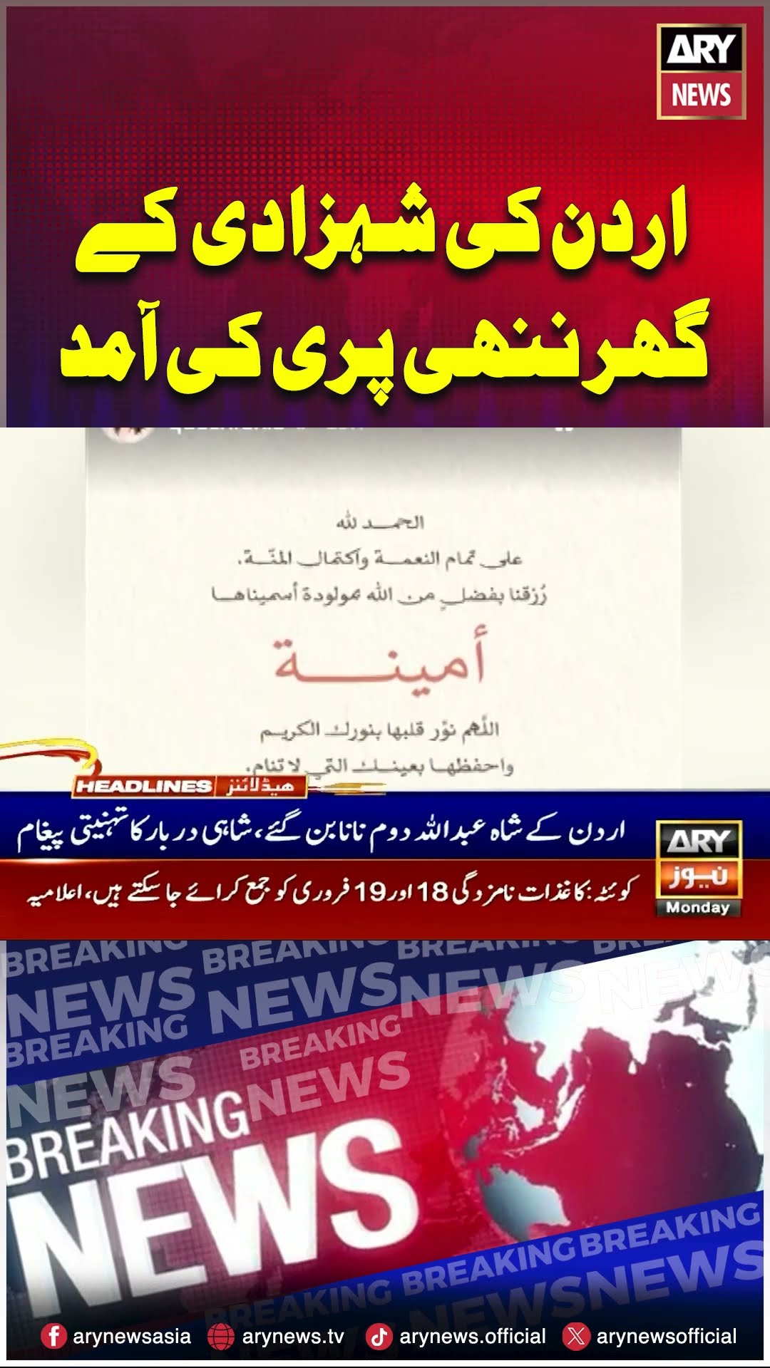 Princess Iman welcomes first child ??#shorts #reels #arynews