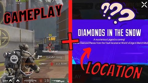 DIAMONDS IN THE SNOW Secret Location + GAMEPLAY 🤩 | Apex Legends Mobile |
