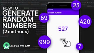 Random Number Generator Android Studio (2 methods) JAVA | LATEST VERSION 4.0 | 2021 |