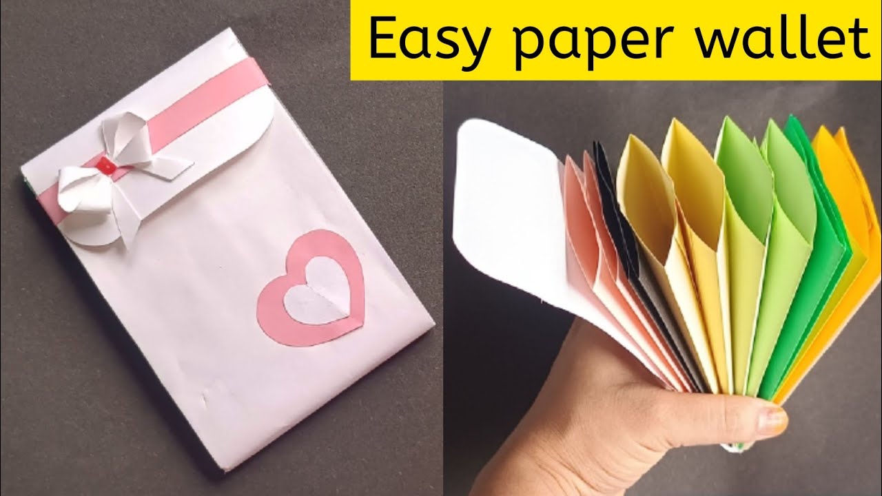 DIY paper wallet|How to make wallet with paper|Origami paper wallet ...