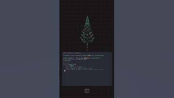 Python Draws Christmas Tree!🎄 #python #christmas #coding #tech