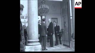SYND 2-4-69 HUSSEIN DROPS IN TO SEE DE GAULLE ON HIS WAY TO WASHINGTON Profile
