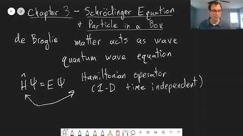 Chapter 3: The Schrodinger Equation | CHM 309 | 018