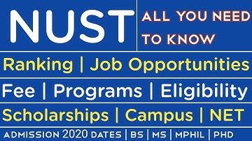NUST admission Guide | NUST complete informations | nust admission 2020 | eligibility | programmes |