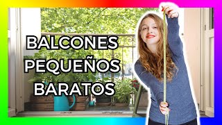 📏 decorando balcones pequeños y con POCO DINERO - 🏡 ¿Cómo hacer que tu balcón se vea Más Grande?