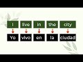 Create sentences in spanish