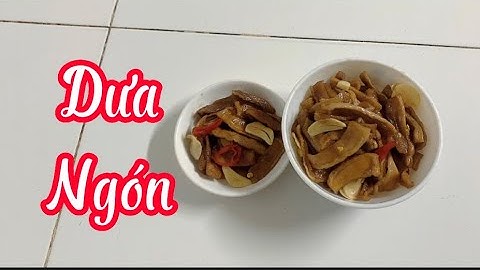 Cách Làm dưa ngón ( củ cải ngâm tương. Chay mặn đều dùng được . Thơm ngon giòn rụm .