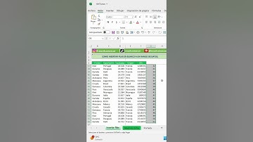 Como insertar filas en blanco a un rango de datos.