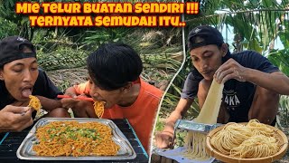 FINALLY, WE MADE OUR OWN EGG NOODLES!!! INSTANTLY TURNED INTO DELICIOUS FRIED NOODLES...