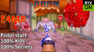 DOOM Ray Traced | E4M8 | Unto the Cruel | Pistol Start, 100% Kills, 100% Secrets