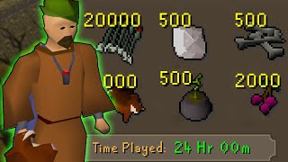 How Far can 50M get a Brand New Account in Only 24 Hours?  [OSRS]