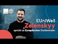 EUniWell -  Präsident Zelenskyy spricht zu Europäischen Studierenden