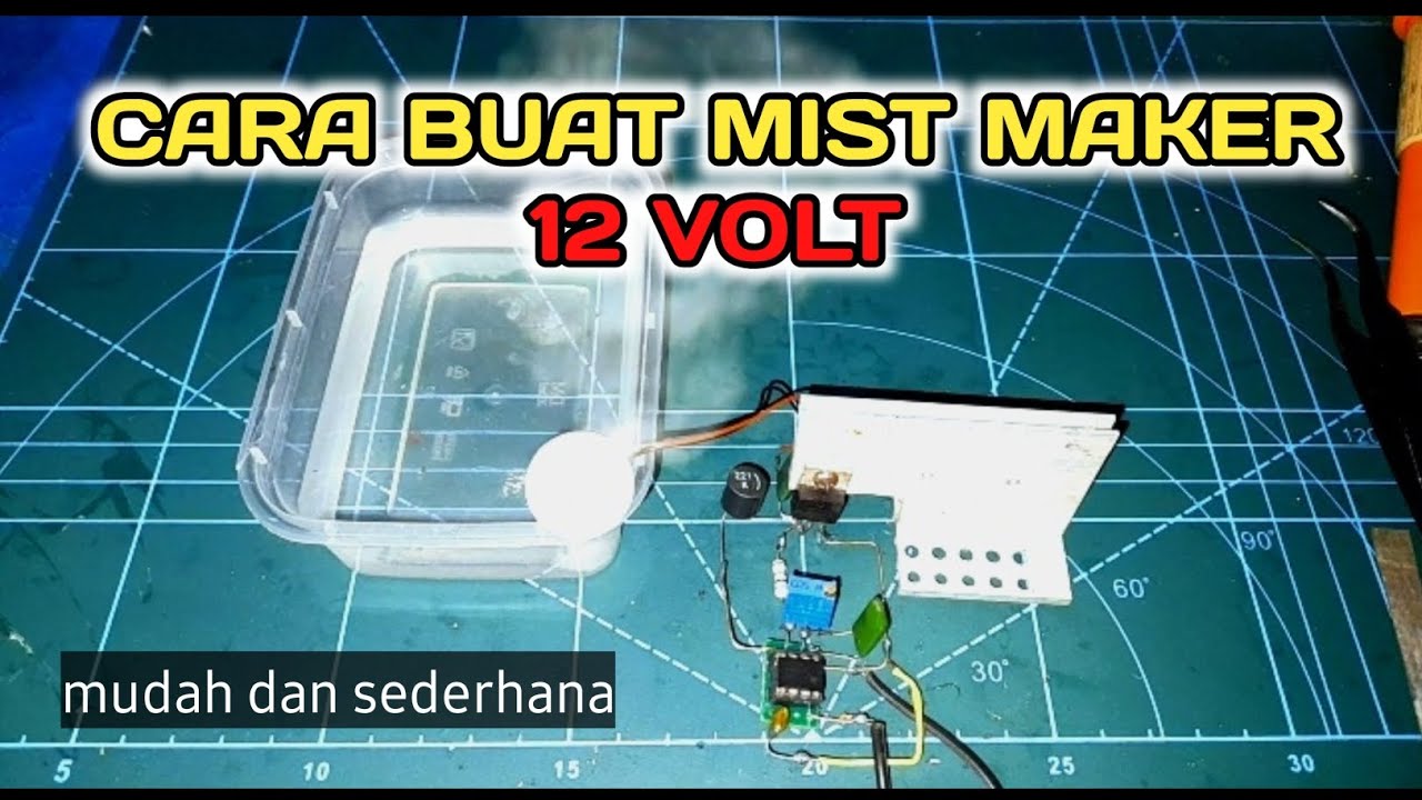 cara membuat mist maker 12 volt sederhana dan mudah - YouTube