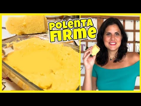 A famosa polenta para fritar! Desse jeito fica firme e deliciosa
