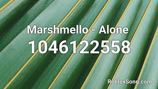 Marshmello Alone Roblox Id Music Code Youtube - marshmello song ids roblox 2021