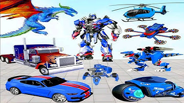 Multi Robot Transform: Truck Robot War - Android iOS Gameplay