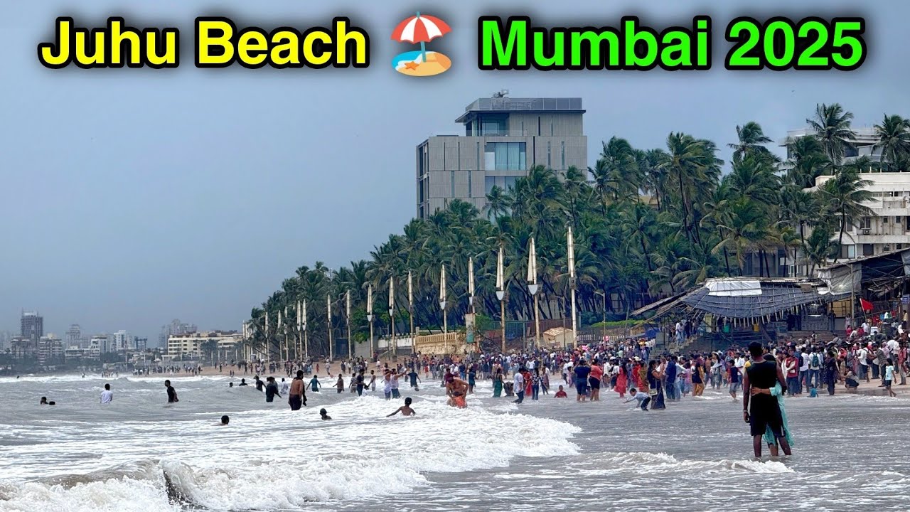 जुहू चौपाटी का शानदार नजारा | Juhu Chowpatty Mumbai 2025 | juhu chaupati 2025 | juhu beach mumbai | 