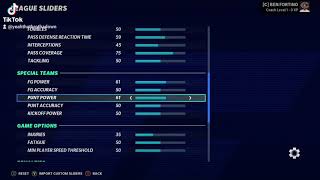REALISTIC SLIDERS FOR MADDEN 21