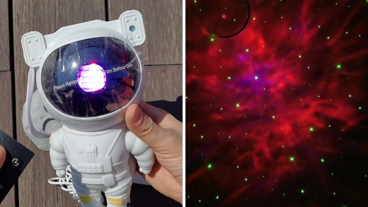 Astronaut Galaxy Light Projector, Space Buddy Projector Night Light for  Bedroom with Remote Control and Timer, Astro Alan Star Ceiling Projector  for