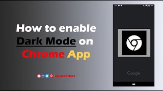 how to change chrome to dark mode