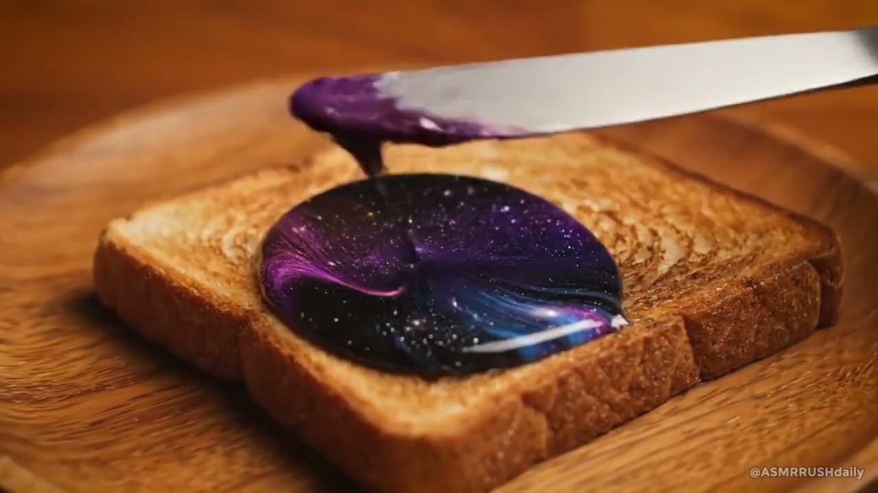 Satisfying AI ASMR Planet Spread   Oddly Satisfying Toast