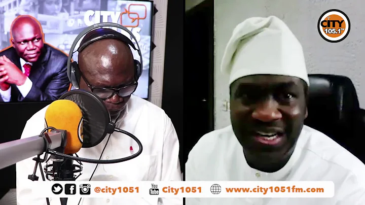 Dr. Obafemi Hamzat(Deputy Governor of Lagos State) on City Talks with Reuben Abati.