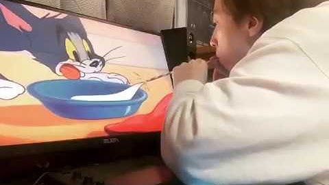 Tom and Jerry invisible mouse missing milk scene |  #Tomandjerry #comedy