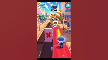 Talking Tom Hero Dash Shark Tom Run For 30 Seconds without Crashing Funny Chase iOS Gameplay #Shorts