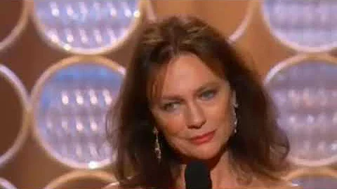 Jacqueline Bisset wins speech Golden Globe Awards ...