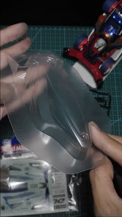 Should I paint it? Unboxing Tamiya (95645) Dual Ridge Jr. Clear Body Set  #tamiya #mini4wd #shorts