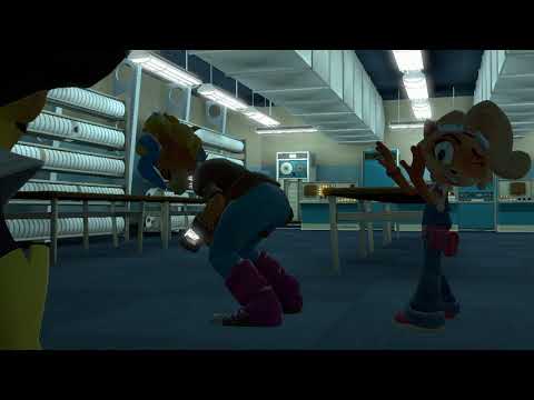 coco bandicoot and tawna fart contest