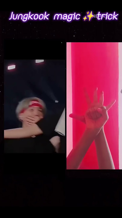 💜Jungkook magic ✨ trick suga cute reaction #jk #ytshorts #v #army #suga