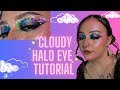 Cloudy halo eye tutorial  glaminatrix pretty in pastels  bella beaute bar eyeshadows