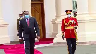 RUTO ,RAILA, MUDAVADI ARRIVING AT STATE HOUSE FOR MADARAKA DAY-#AFRICANSTATETV