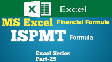 ISPMT formula in excel | Calculate interest for specific period | Skills improvement